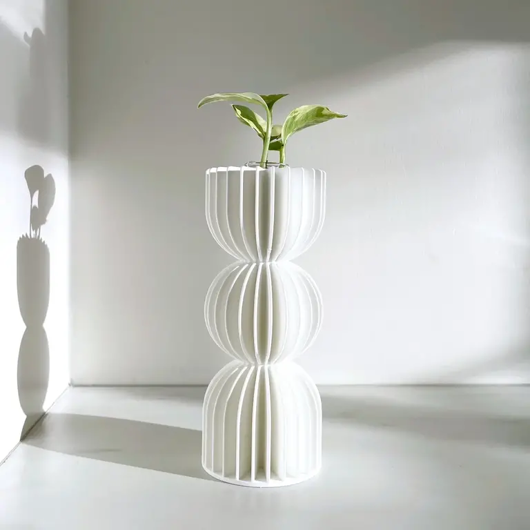 Sonnihaus Sonnihaus Bauhaus Vase - White