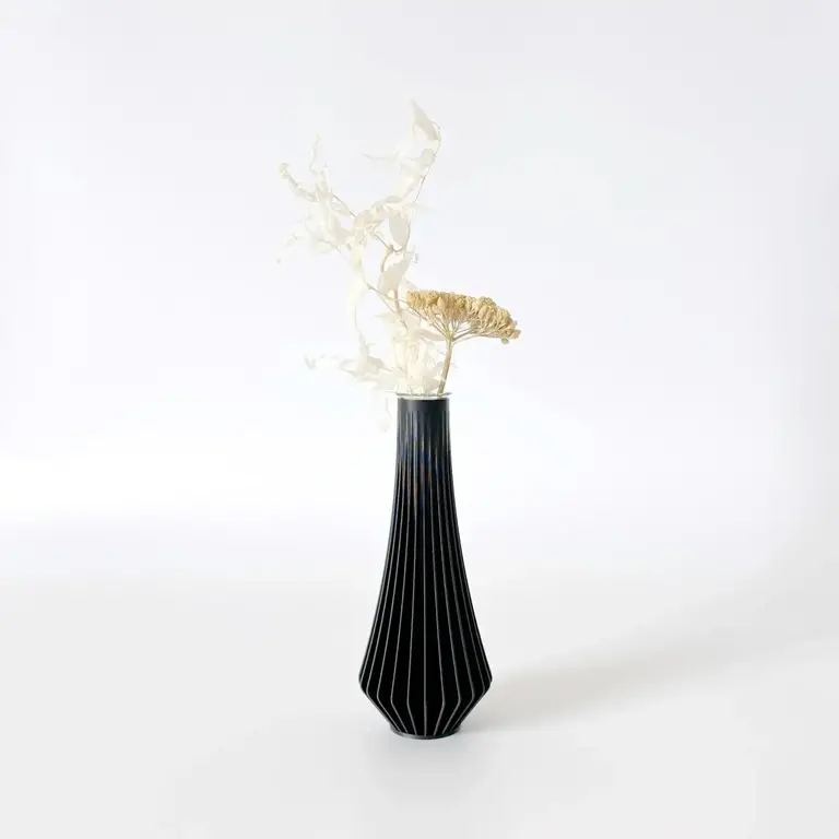 Sonnihaus Sonnihaus Kanji Bud Vase - Black