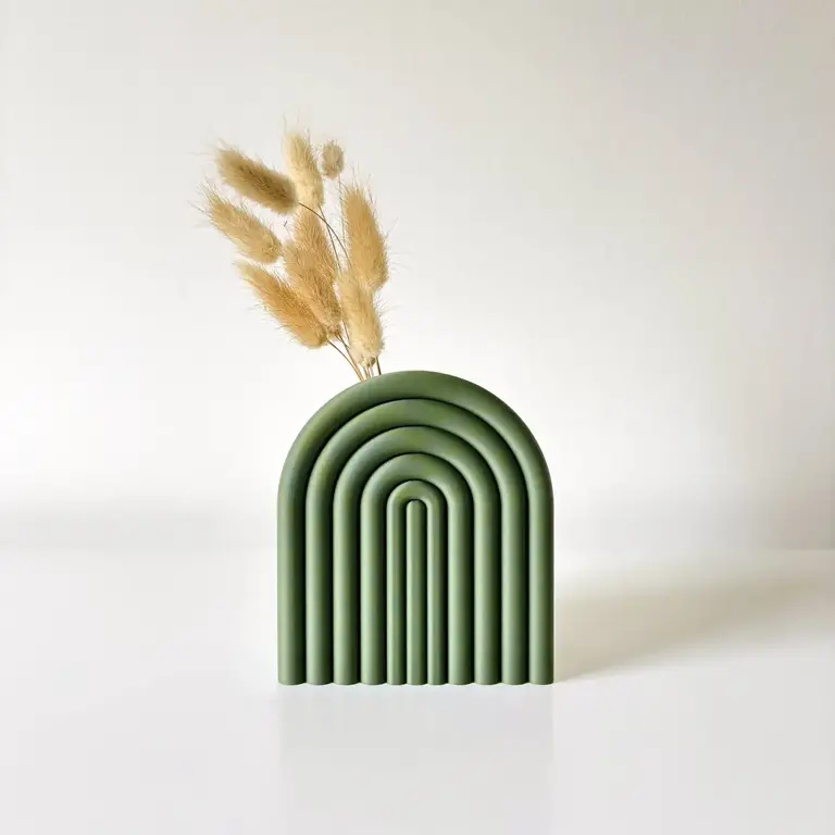 Sonnihaus Sonnihaus Arc Vase - Matcha Green