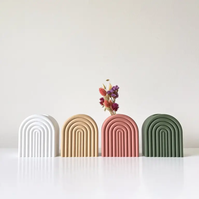 Sonnihaus Sonnihaus Arc Vase - Matcha Green