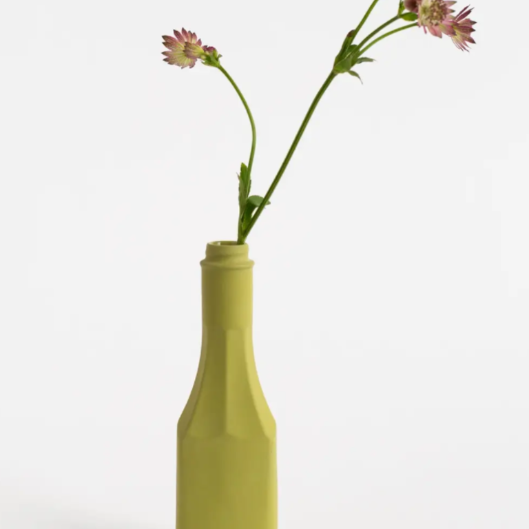 Foekje Fleur Foekje Fleur Porcelain Bottle Vase #25 Moss