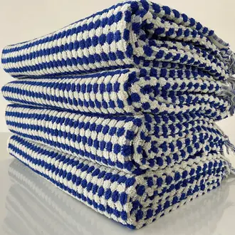 Yurtlus Organic Turkish Cotton Bath Towel - Blue