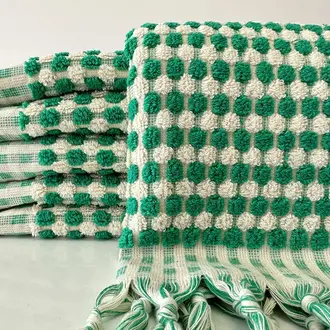 Yurtlus Organic Turkish Cotton Hand Towel - Green