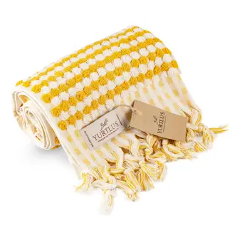 Yurtlus Organic Turkish Cotton Hand Towel - Yellow