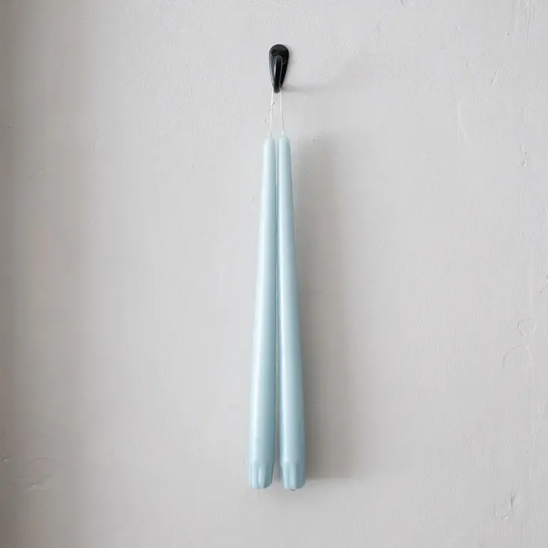Socco Socco Dripless Taper Candle Pair - Light Blue