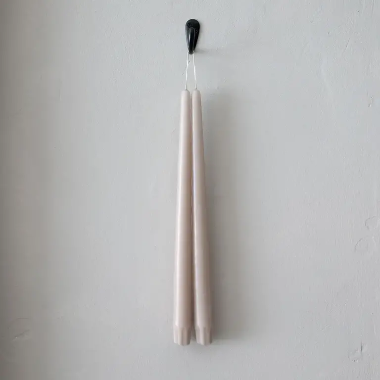 Socco Socco Dripless Taper Candle Pair - Oatmeal