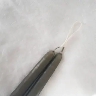 Socco Socco Dripless Taper Candle Pair - Olive Socco Socco Dripless Taper Candle Pair - Olive