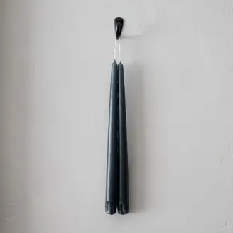 Socco Socco Dripless Taper Candle Pair - Charcoal Socco Socco Dripless Taper Candle Pair - Charcoal