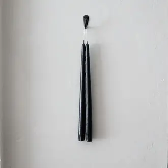 Socco Socco Dripless Taper Candle Pair - Black Socco Socco Dripless Taper Candle Pair - Black
