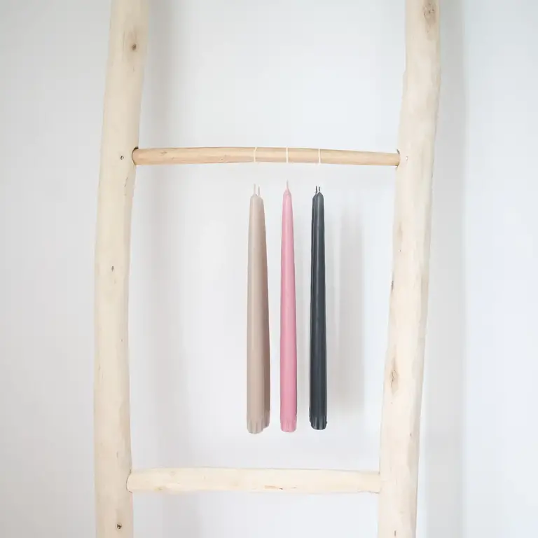 Socco Socco Dripless Taper Candle Pair - Blush