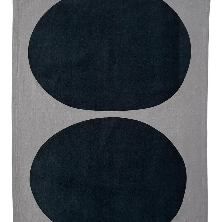 See Design Donna Gorman Tea Towel - Rocks Black/Coal
