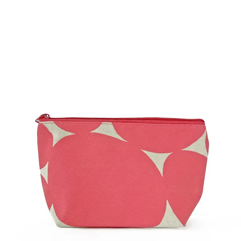 See Design Donna Gorman Travel Pouch Small - Small Dot Geranium