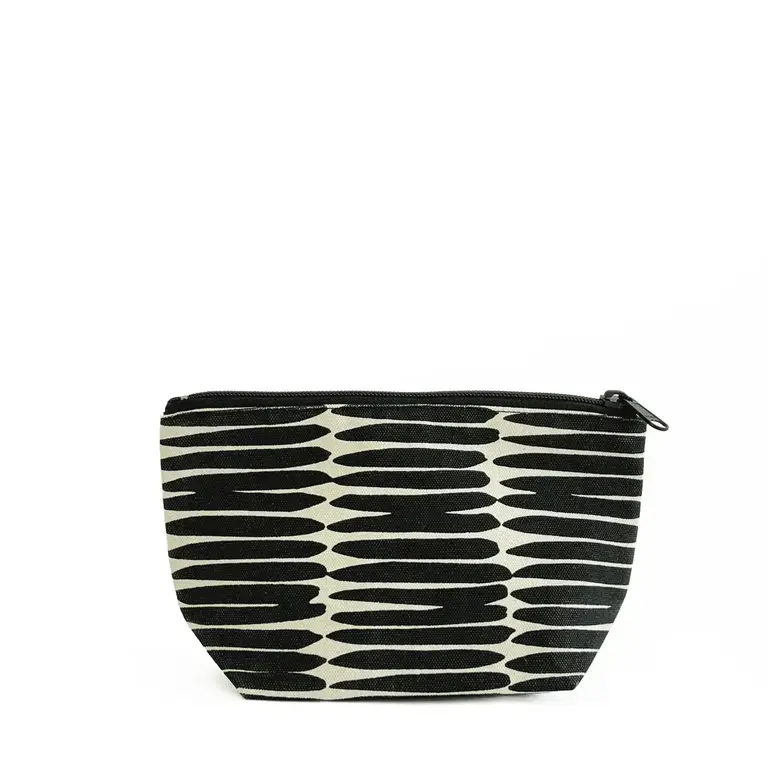 See Design Donna Gorman Travel Pouch Small - Basket Black