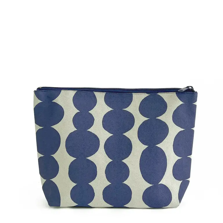 See Design Donna Gorman Travel Pouch Large - Totem Navy