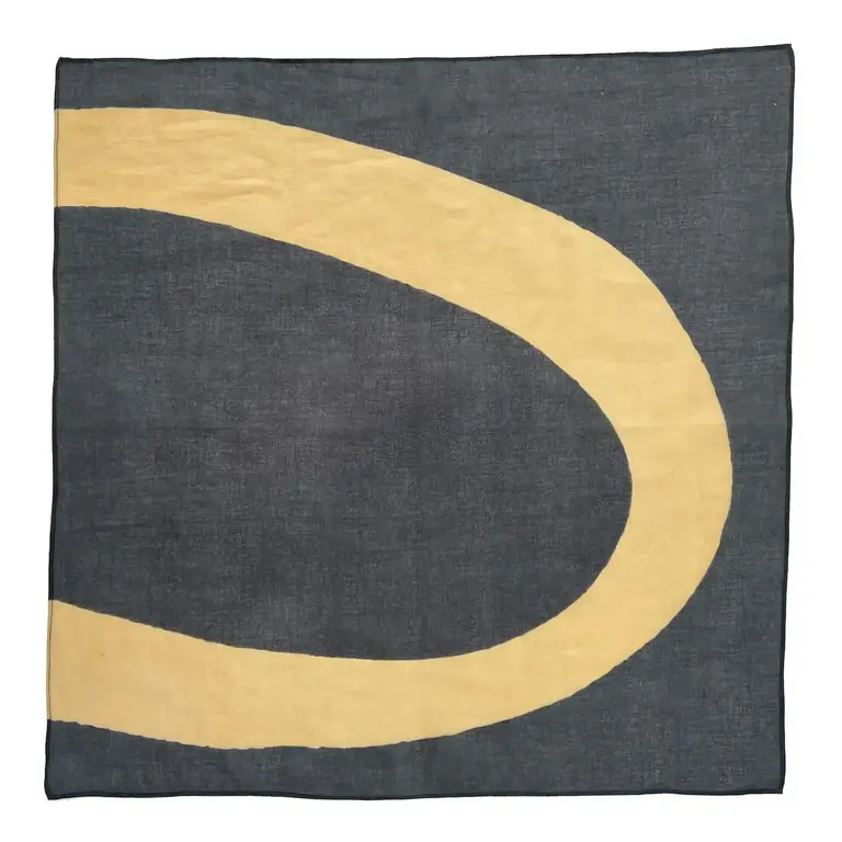 See Design Donna Gorman Cotton Bandana 20"x20" - Loop/Beige