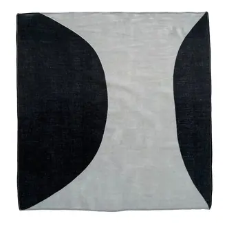 See Design Donna Gorman Cotton Bandana 20"x20" - Black/Grey See Design Donna Gorman Cotton Bandana 20"x20" - Black/Grey
