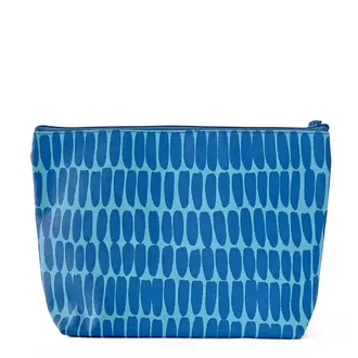 See Design Donna Gorman Travel Pouch Large - Wall Blue See Design Donna Gorman Travel Pouch Large - Wall Blue