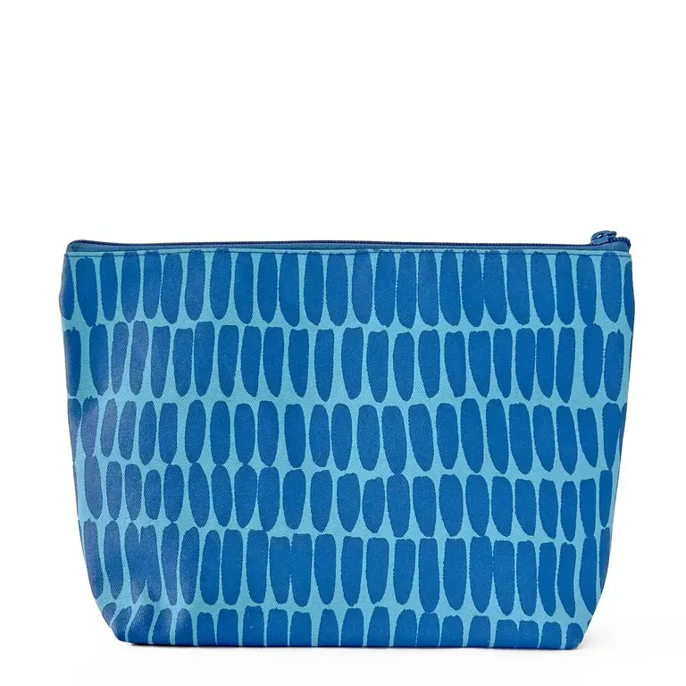 See Design Donna Gorman Travel Pouch Large - Wall Blue