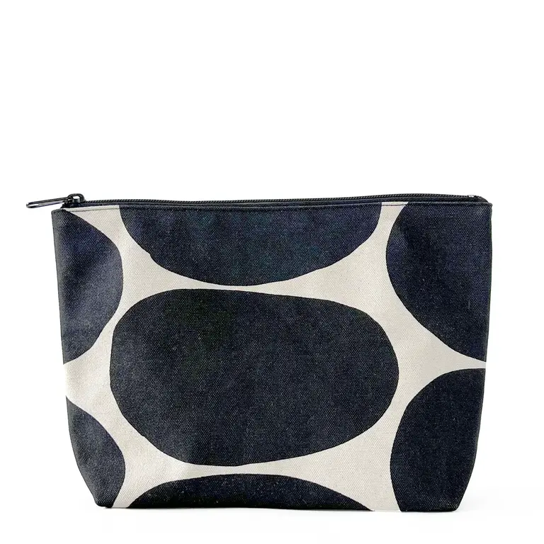 See Design Donna Gorman Travel Pouch Large - Globe Black