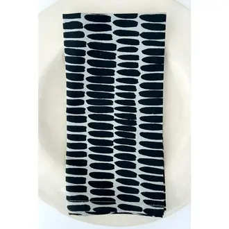 See Design Donna Gorman Cotton Napkins S/4 - Wall Black/Grey See Design Donna Gorman Cotton Napkins S/4 - Wall Black/Grey