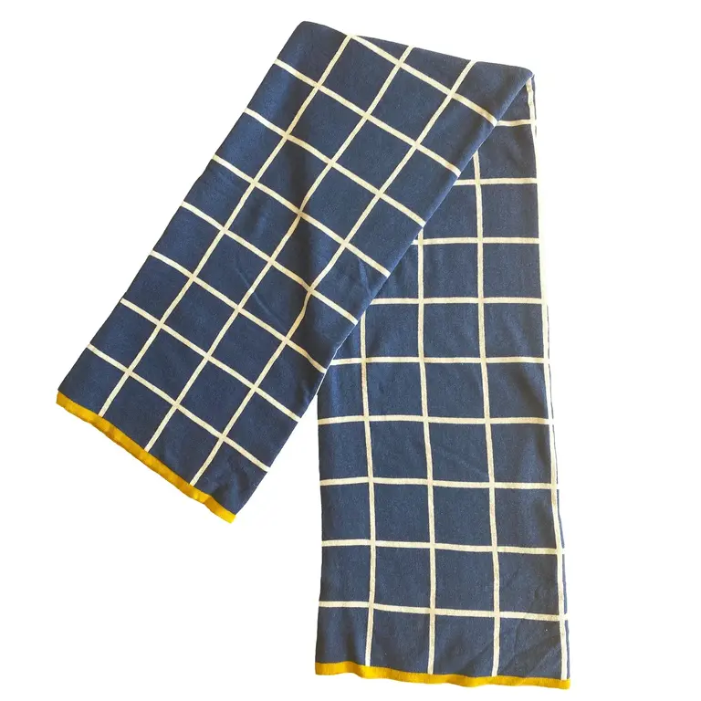 Funky Doris FD - Todden Knit Blanket - Blue