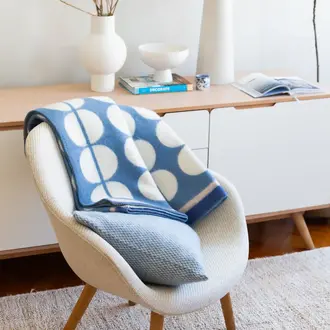 Funky Doris FD - Felix Norwegian Wool Blanket - Blue