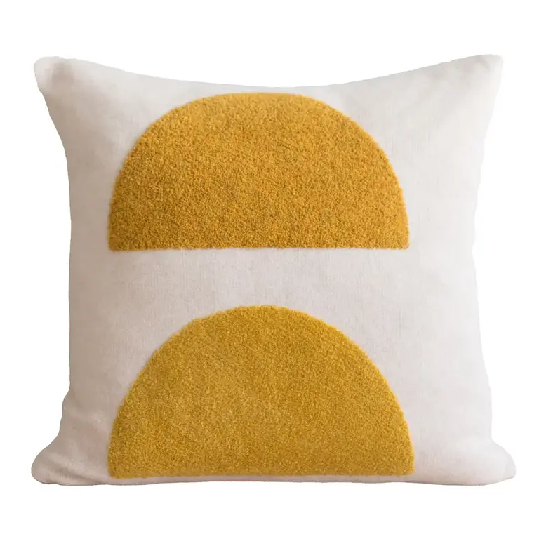 Funky Doris FD - Mona Tufted Cushion - Yellow