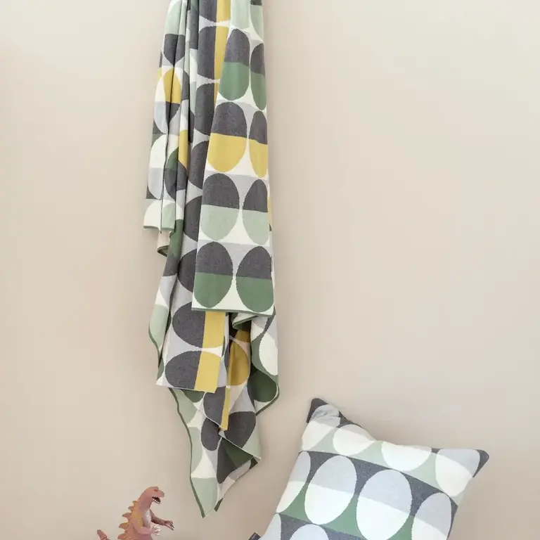Funky Doris FD - Olivia Cotton Knit Blanket - Green