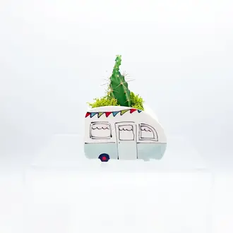 Julie Richard Julie Richard Planter Small Vintage Camper - Turquoise