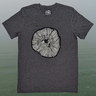 Westcoastees Westcoastees - Men's Orca Tree Rings Tshirt