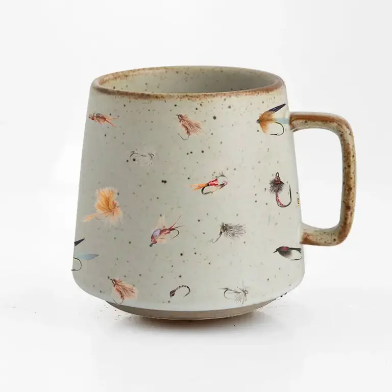 Artsy Em Stoneware Mug - Fly Fisher Haven