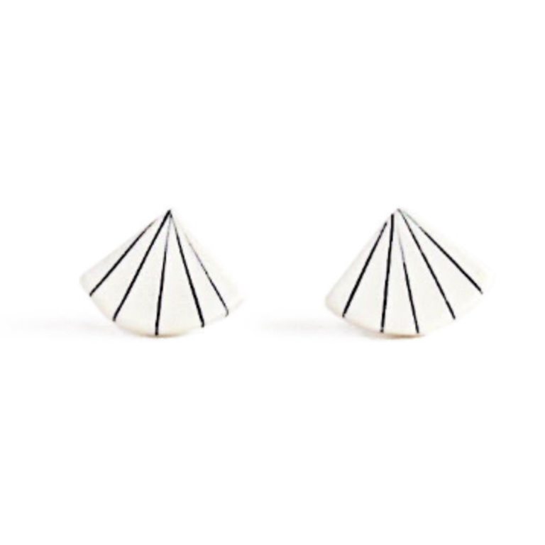 Jenna Vanden Brink Jenna Vanden Brink - Pinstripe Fan Studs
