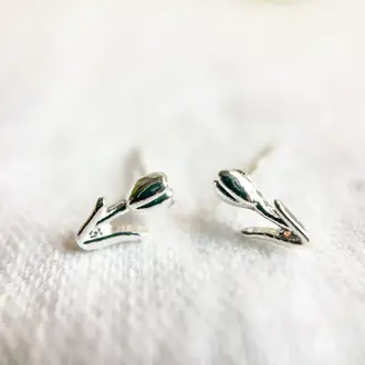 NC (Natalie Clare) NC Mini Silver Tulip Studs