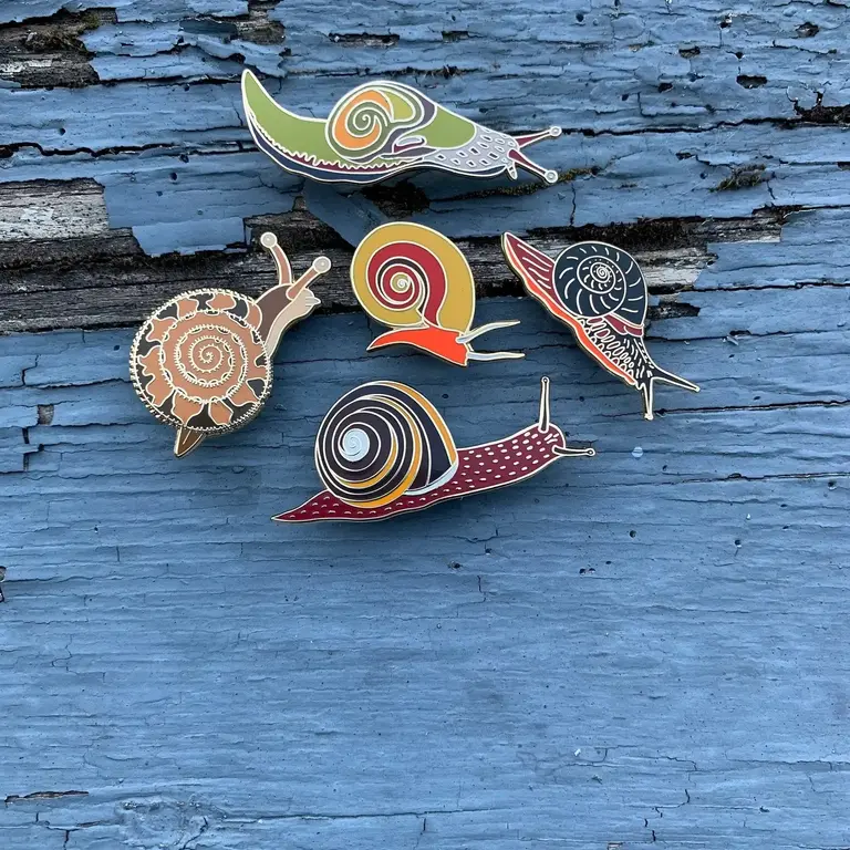Owl & Bear Owl & Bear Pacific Sideband Snail Enamel Pin
