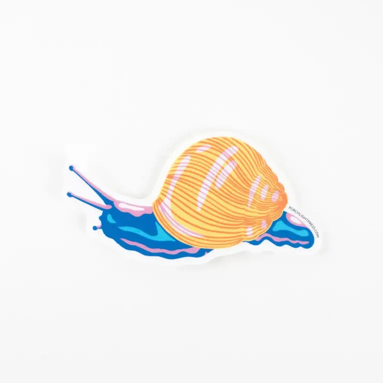 Porchlight Press Porchlight Sticker - Yellow Snail