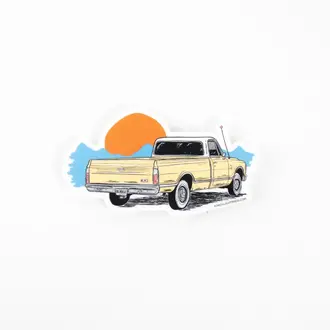 Porchlight Press Porchlight Sticker - Sunset Truck