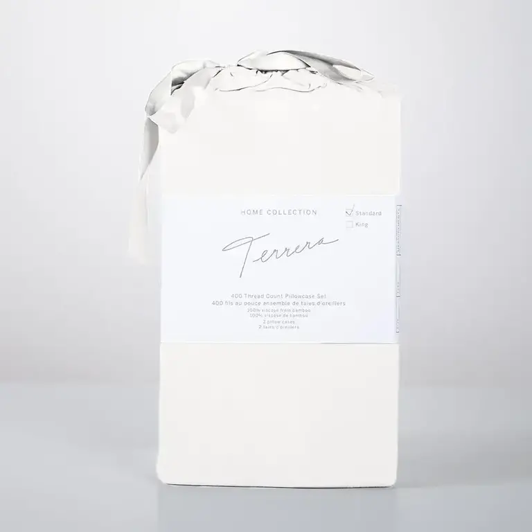 Terrera Terrera Bamboo Pillowcase S/2 - Pearl