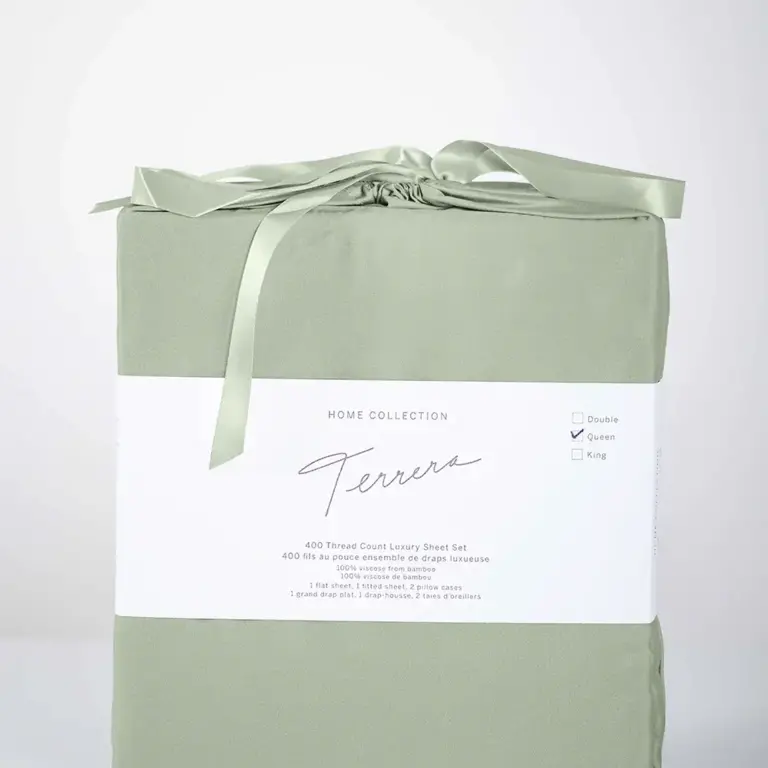 Terrera Terrera - Bamboo Sheet Set - Desert Sage - King