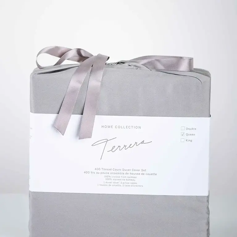 Terrera Terrera - Bamboo Duvet Set - Grey - King