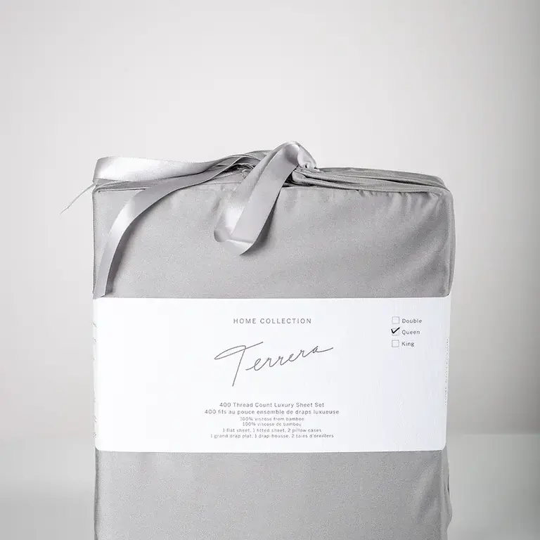Terrera Terrera - Bamboo Sheet Set - Grey - Queen