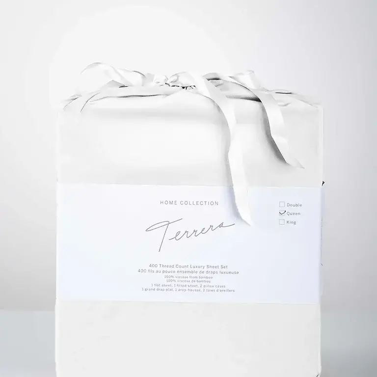 Terrera Terrera - Bamboo Sheet Set - Pearl - Queen