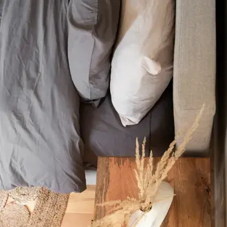 HJ - Turkish Cotton Fitted Sheet - Ash - Queen