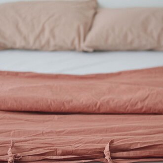 House of Jude HJ - Turkish Cotton Duvet Cover - Cinnamon - Queen