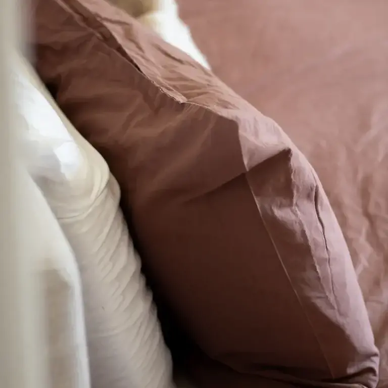 HJ - Turkish Cotton Pillow Cases Standard Set/2  - Chestnut