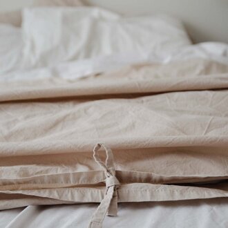 House of Jude HJ - Turkish Cotton Duvet Cover - Oat Milk - King