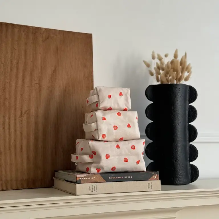 Freon Collective Freon Collective Makeup Bag - Strawberry - Medium