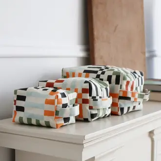 Freon Collective Freon Collective Makeup Bag - Multi Checker - Mini