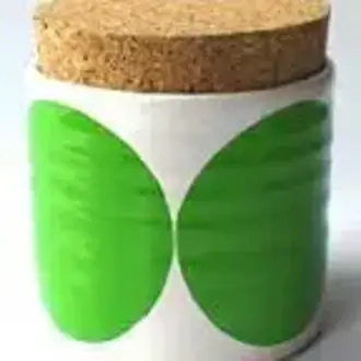 Camilla Engdahl Camilla Engdahl Dot Sugar Jar - Green Camilla Engdahl Camilla Engdahl Dot Sugar Jar - Green