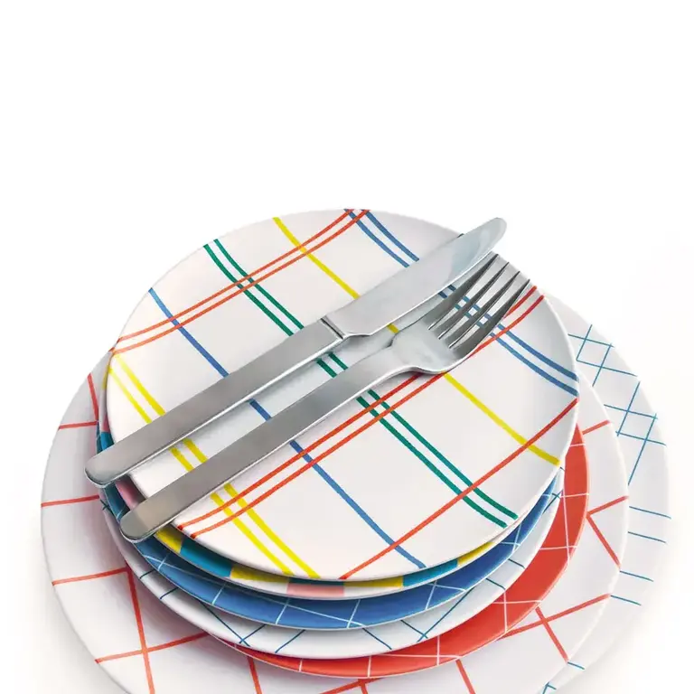 Xenia Taler Xenia Taler 8" Side Plate Plaid S/4