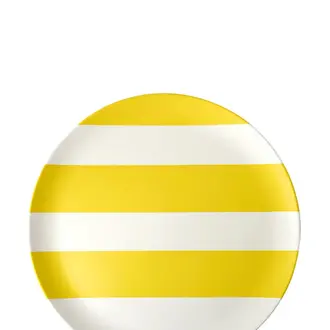 Xenia Taler Xenia Taler 8" Side Plate Yellow Stripe (Single) Xenia Taler Xenia Taler 8" Side Plate Yellow Stripe (Single)